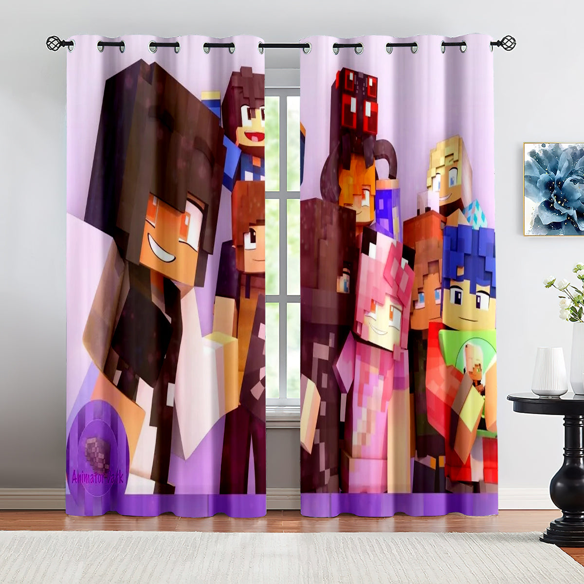 Aphmau  Blackout Curtains Drapes for Window Treatment Set