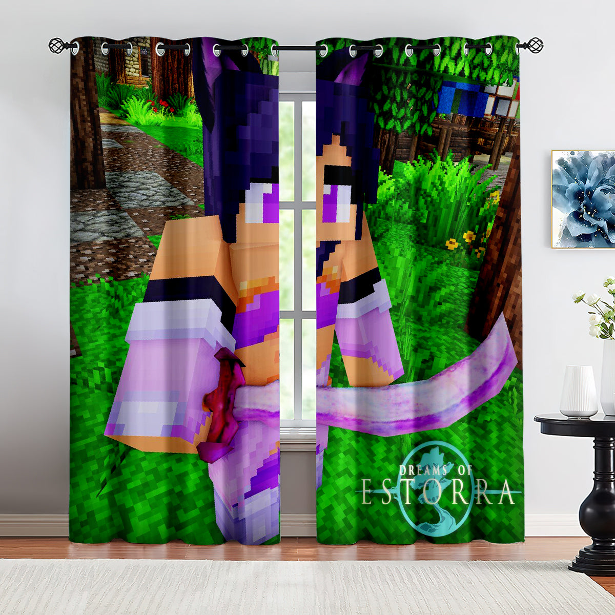 Aphmau  Blackout Curtains Drapes for Window Treatment Set