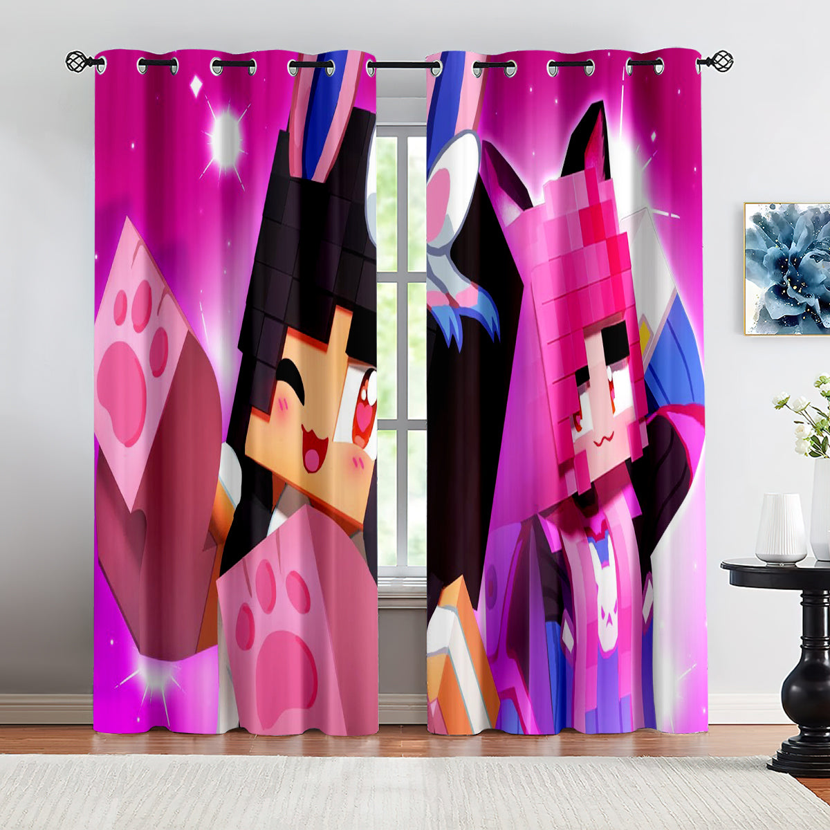 Aphmau  Blackout Curtains Drapes for Window Treatment Set