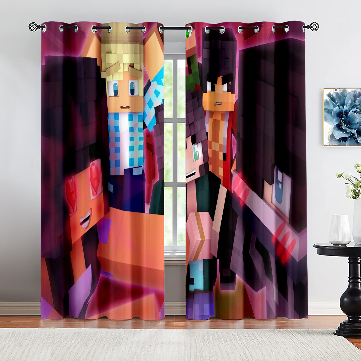 Aphmau  Blackout Curtains Drapes for Window Treatment Set