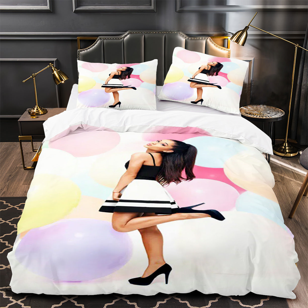 Ariana Grande Duvet Cover Quilt Case Pillowcase Bedding Set Without Filler