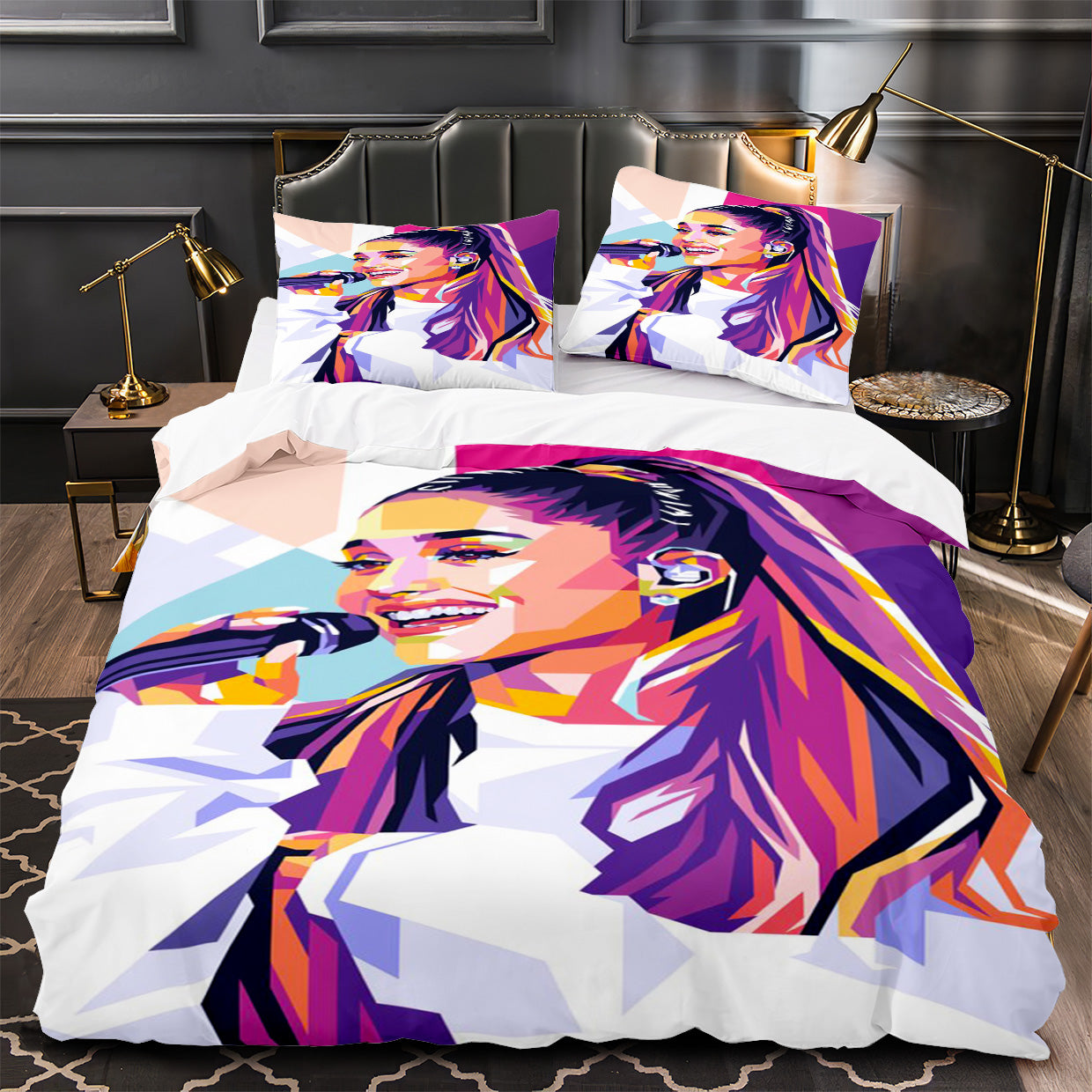 Ariana Grande Duvet Cover Quilt Case Pillowcase Bedding Set Without Filler