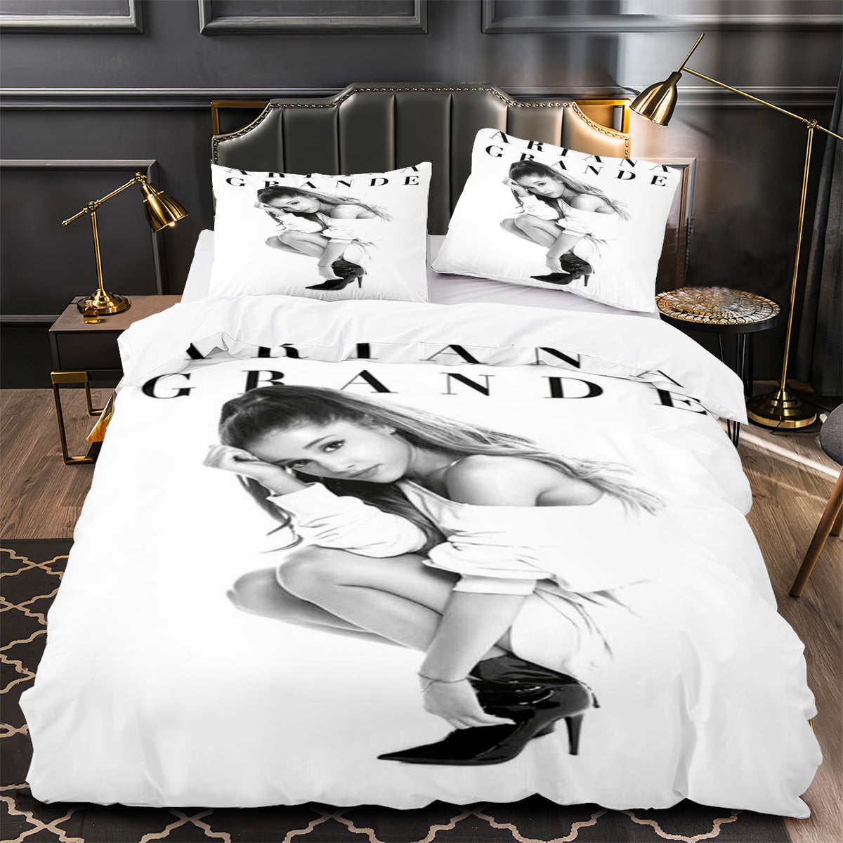 Ariana Grande Duvet Cover Quilt Case Pillowcase Bedding Set Without Filler