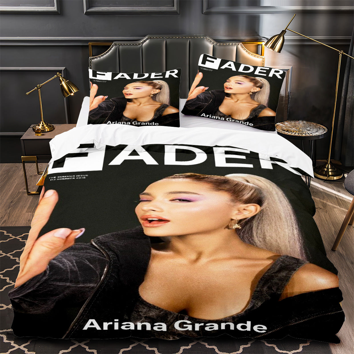 Ariana Grande Duvet Cover Quilt Case Pillowcase Bedding Set Without Filler