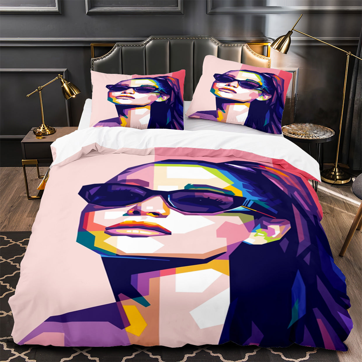Ariana Grande Duvet Cover Quilt Case Pillowcase Bedding Set Without Filler