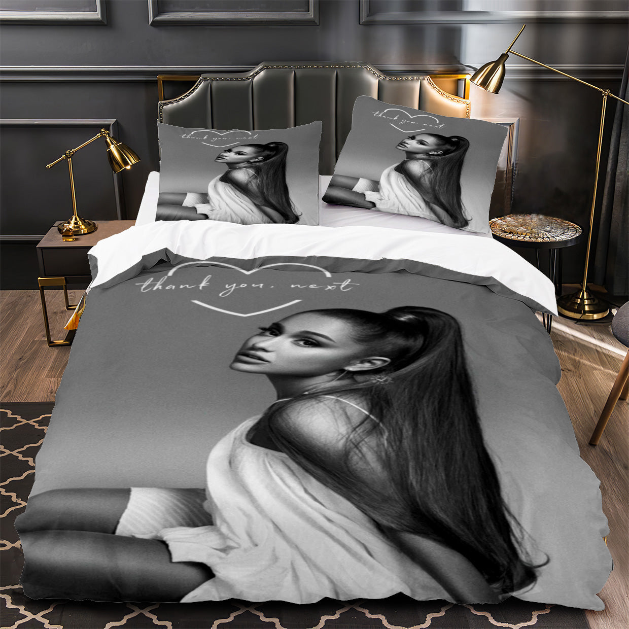 Ariana Grande Duvet Cover Quilt Case Pillowcase Bedding Set Without Filler