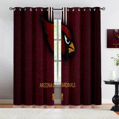 Arizona Cardinals Blackout Curtains Drapes for Window Treatment Set