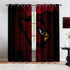 Arizona Cardinals Blackout Curtains Drapes for Window Treatment Set
