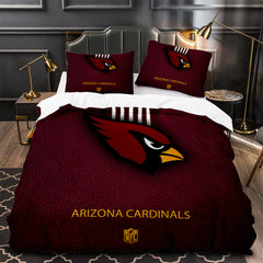 Arizona Cardinals Football Duvet Cover Quilt Case Pillowcase Bedding Set Without Filler
