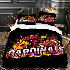 Arizona Cardinals Football Duvet Cover Quilt Case Pillowcase Bedding Set Without Filler