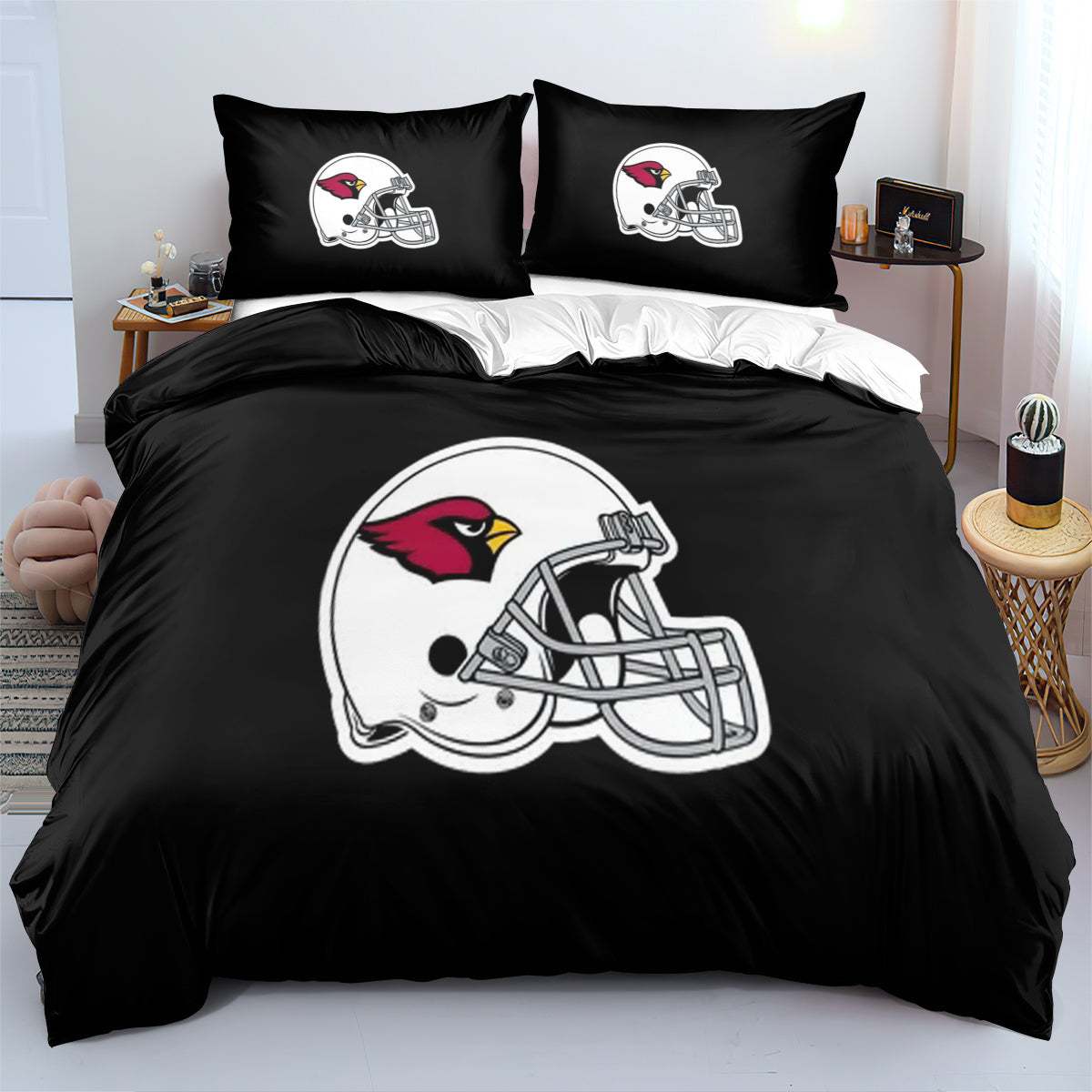 Arizona Cardinals Football Team  Duvet Cover Quilt Cover Pillowcase Bedding Set