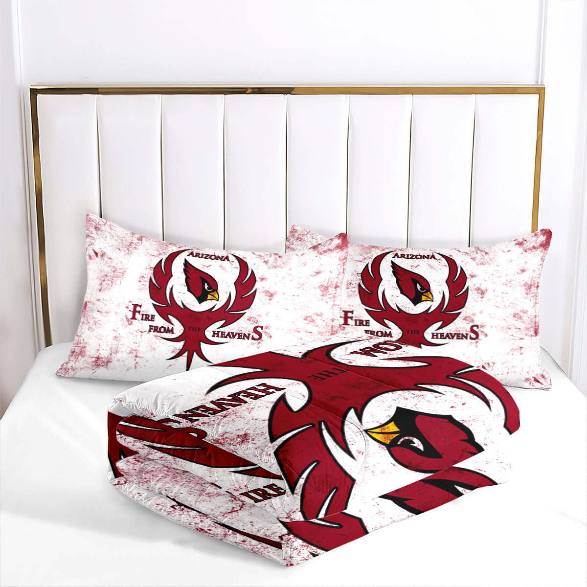 Arizona Cardinals Football Team Comforter Pillowcase Sets Blanket All Season Reversible Quilted Duvet