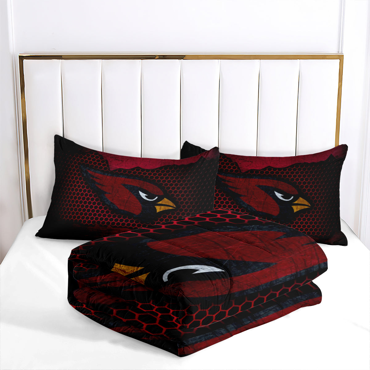 Arizona Cardinals Football Team Comforter Pillowcase Sets Blanket All Season Reversible Quilted Duvet