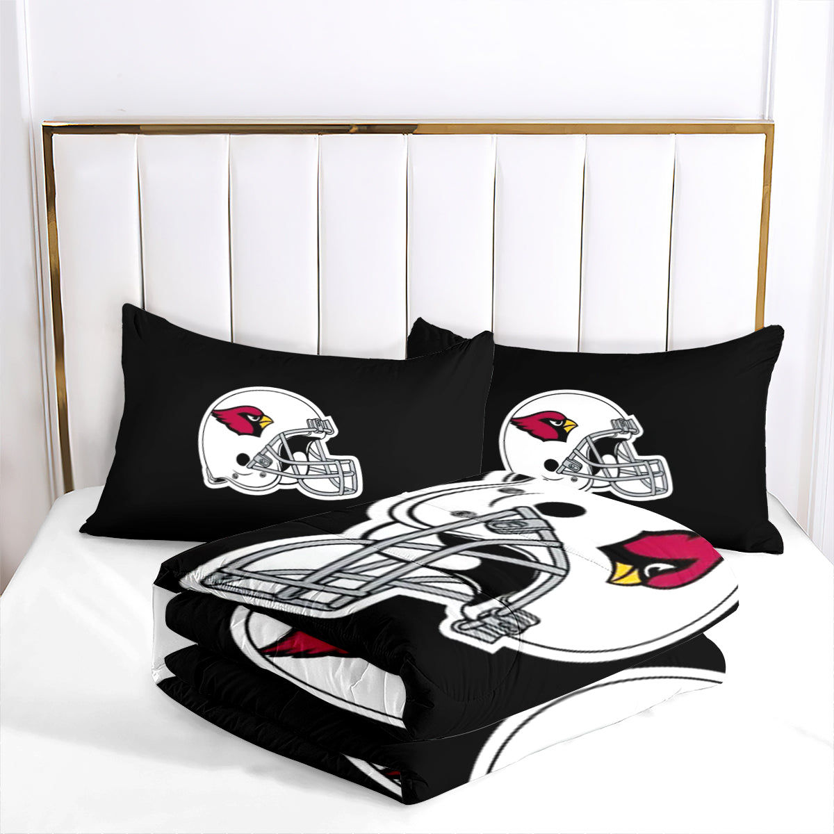 Arizona Cardinals Football Team Comforter Pillowcase Sets Blanket All Season Reversible Quilted Duvet