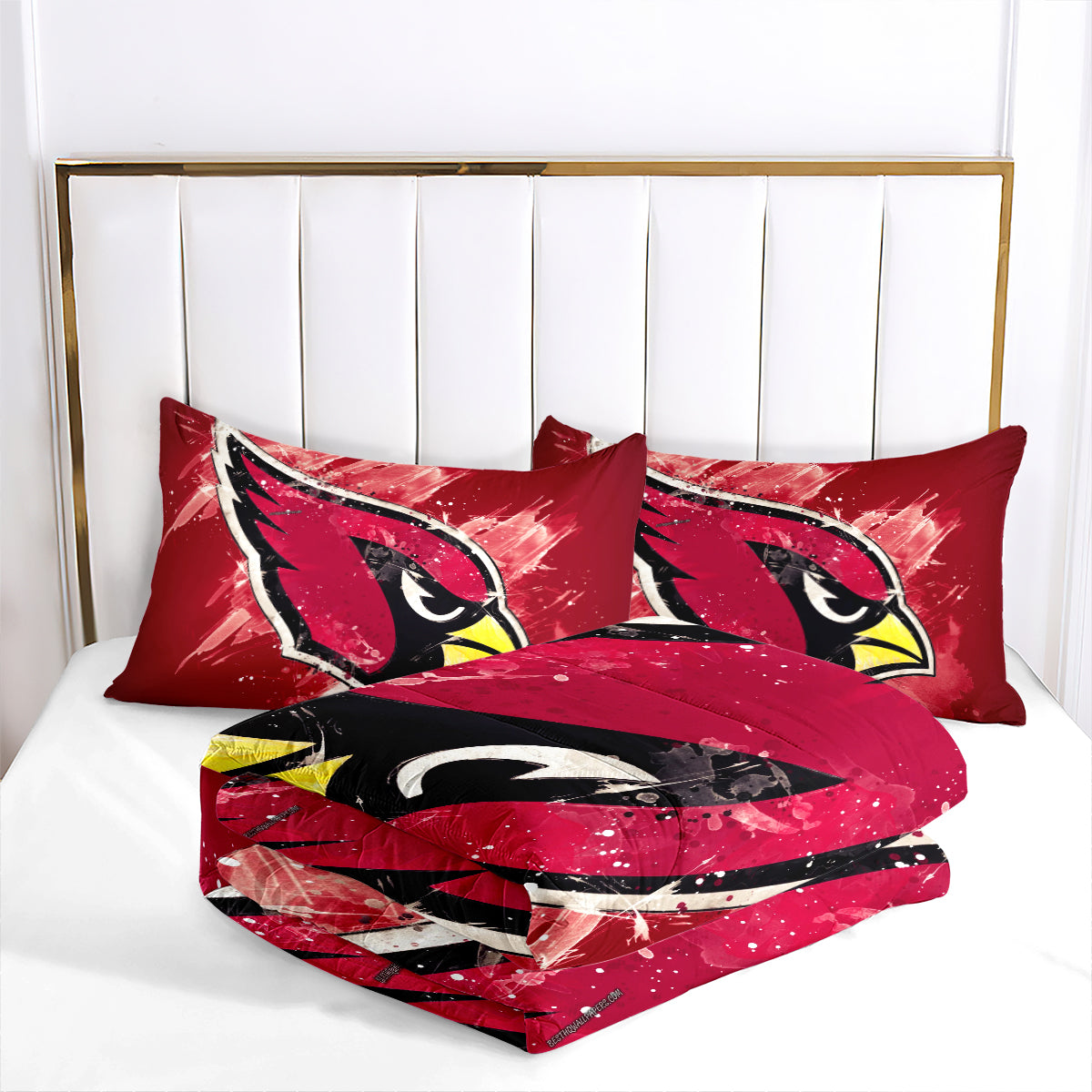 Arizona Cardinals Football Team Comforter Pillowcase Sets Blanket All Season Reversible Quilted Duvet