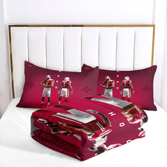 Arizona Cardinals Football Team Comforter Pillowcase Sets Blanket All Season Reversible Quilted Duvet