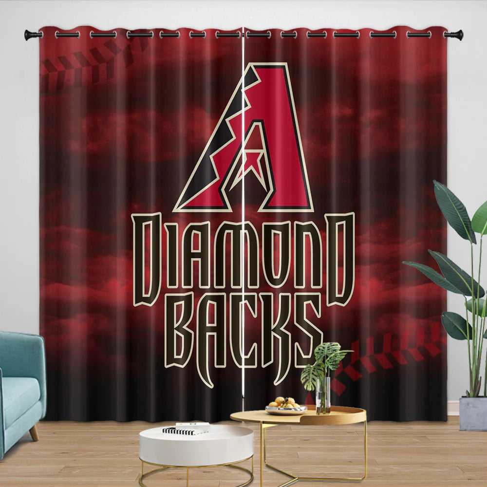 Arizona Diamondbacks Blackout Curtain for Living Room Bedroom Window Treatment