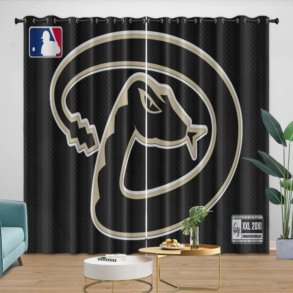 Arizona Diamondbacks Blackout Curtain for Living Room Bedroom Window Treatment