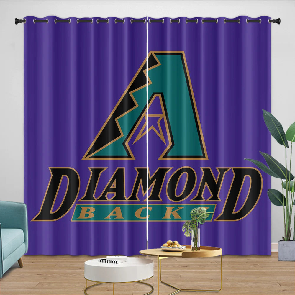 Arizona Diamondbacks Blackout Curtain for Living Room Bedroom Window Treatment