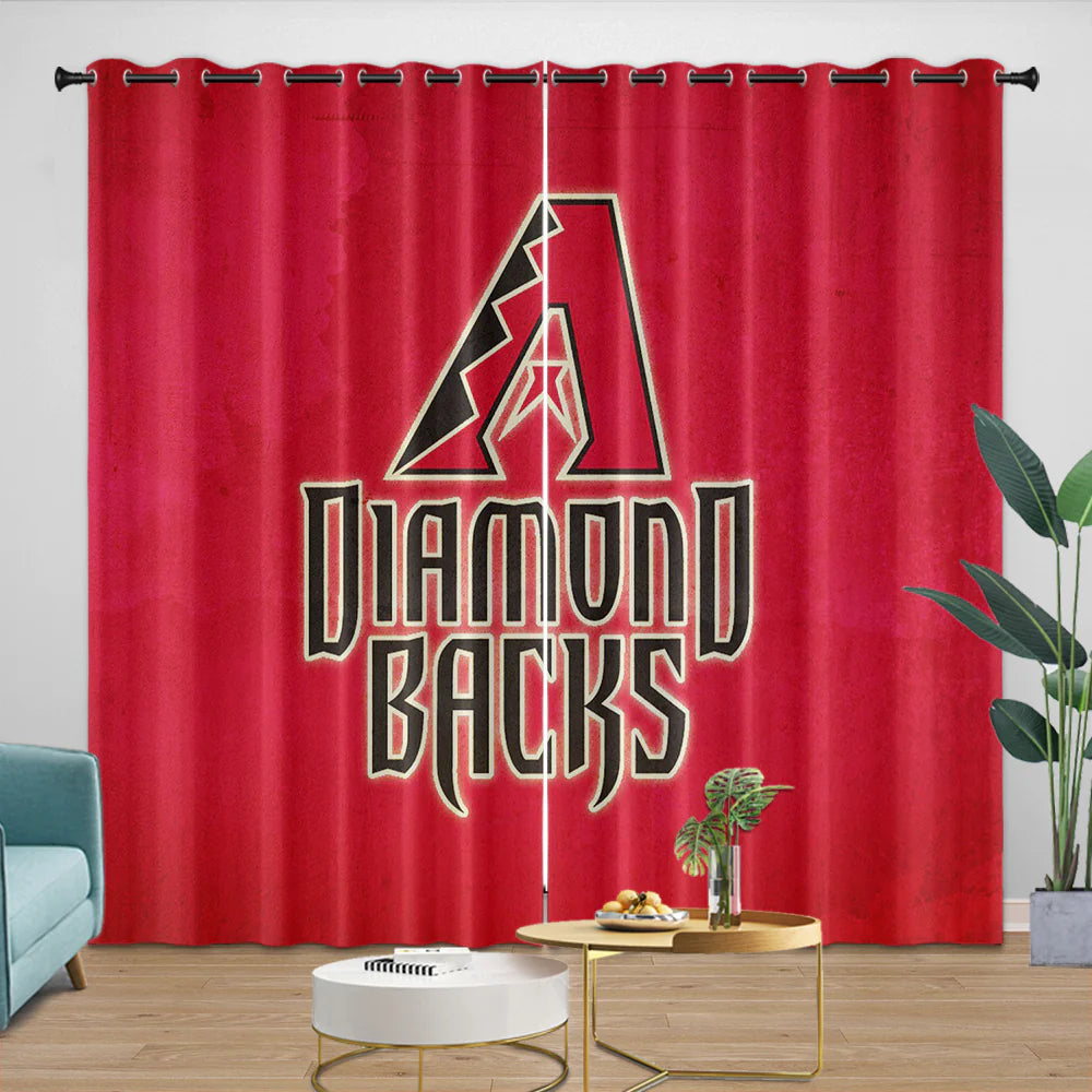 Arizona Diamondbacks Blackout Curtain for Living Room Bedroom Window Treatment