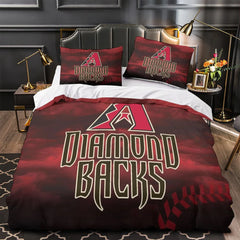 Arizona Diamondbacks Duvet Cover Quilt Case Pillowcase Bedding Set Without Filler