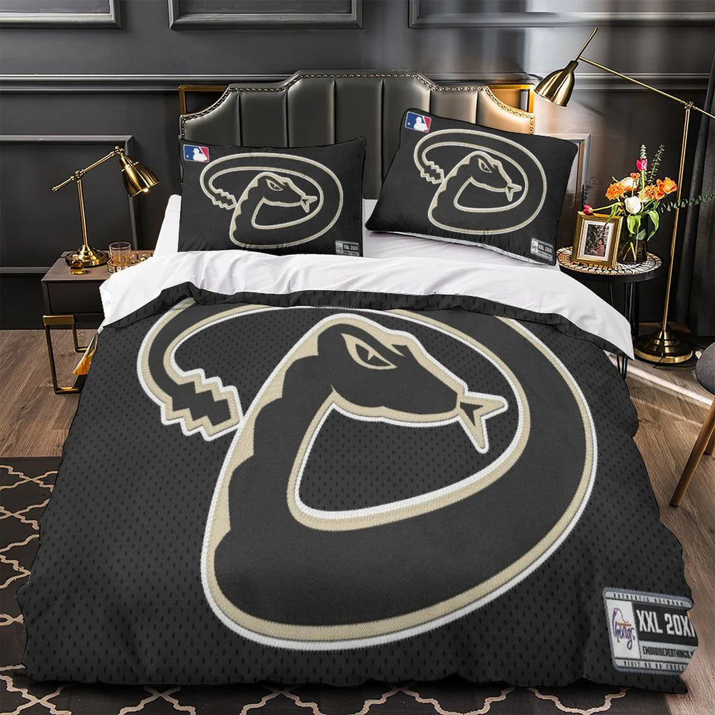 Arizona Diamondbacks Duvet Cover Quilt Case Pillowcase Bedding Set Without Filler