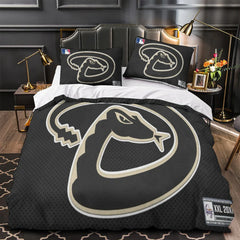 Arizona Diamondbacks Duvet Cover Quilt Case Pillowcase Bedding Set Without Filler