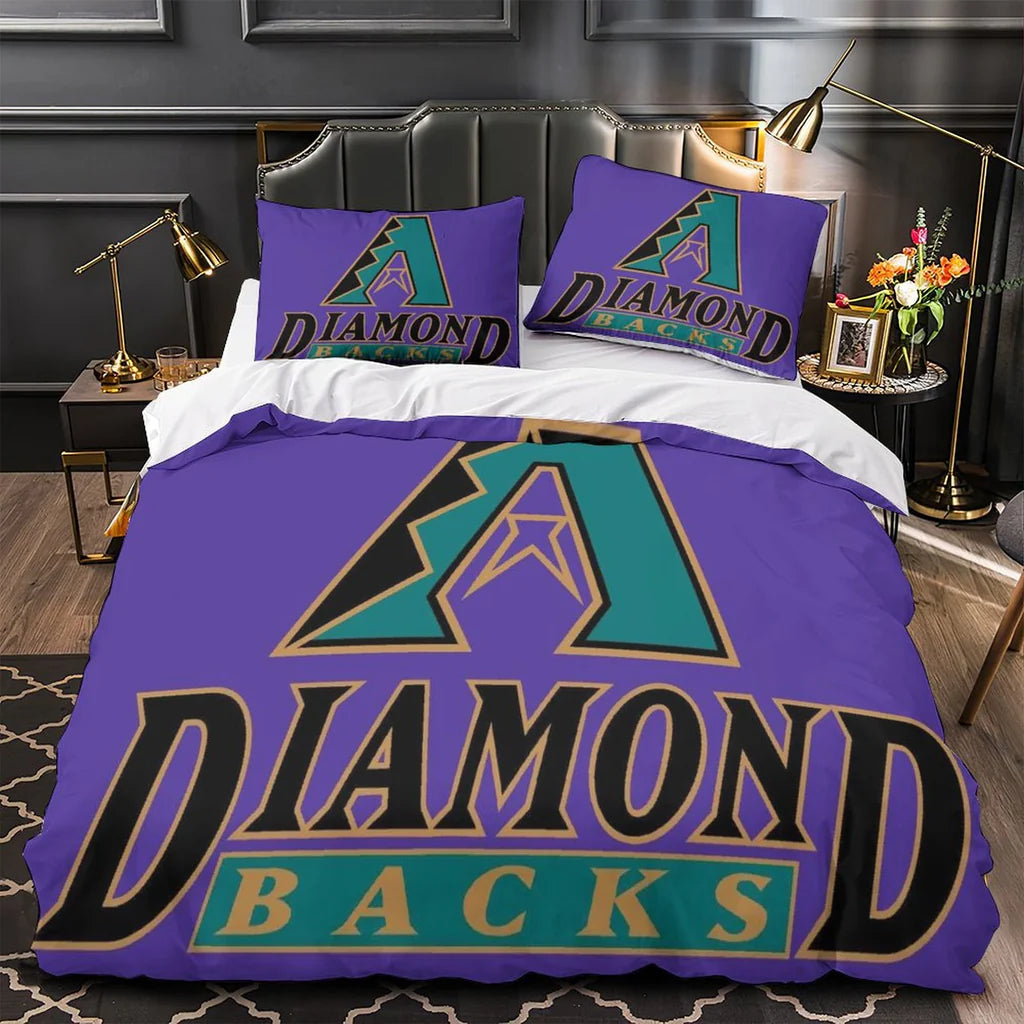 Arizona Diamondbacks Duvet Cover Quilt Case Pillowcase Bedding Set Without Filler