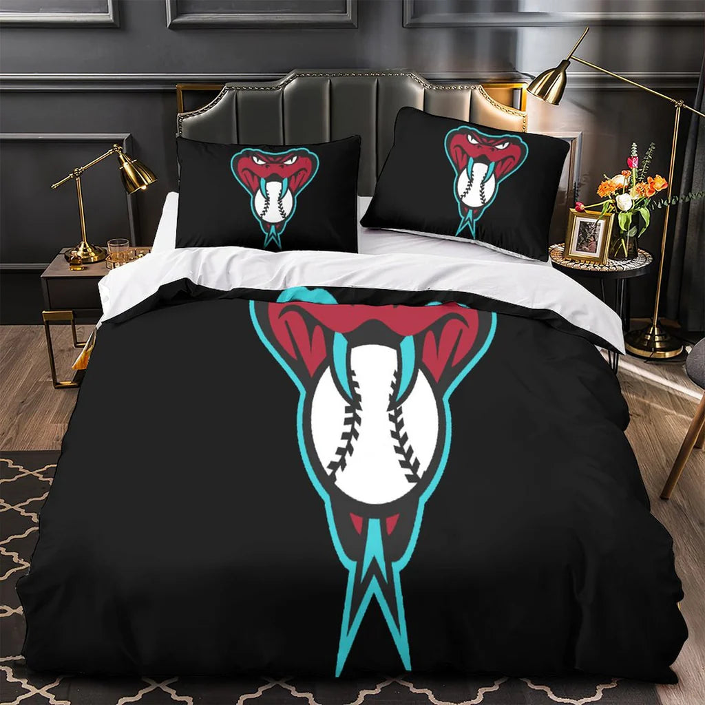 Arizona Diamondbacks Duvet Cover Quilt Case Pillowcase Bedding Set Without Filler