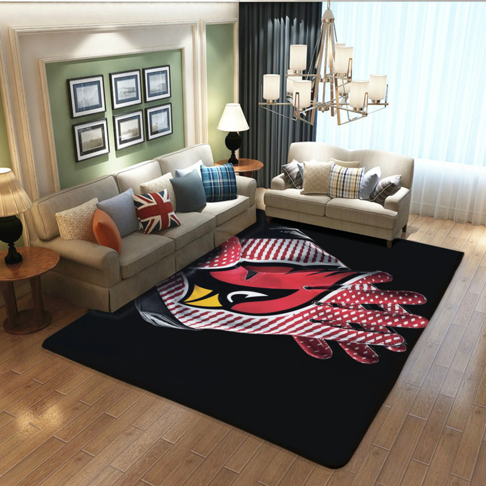 Arizona Cardinals Football Team Carpet Living Room Bedroom Mats Kitchen Bathroom Rugs