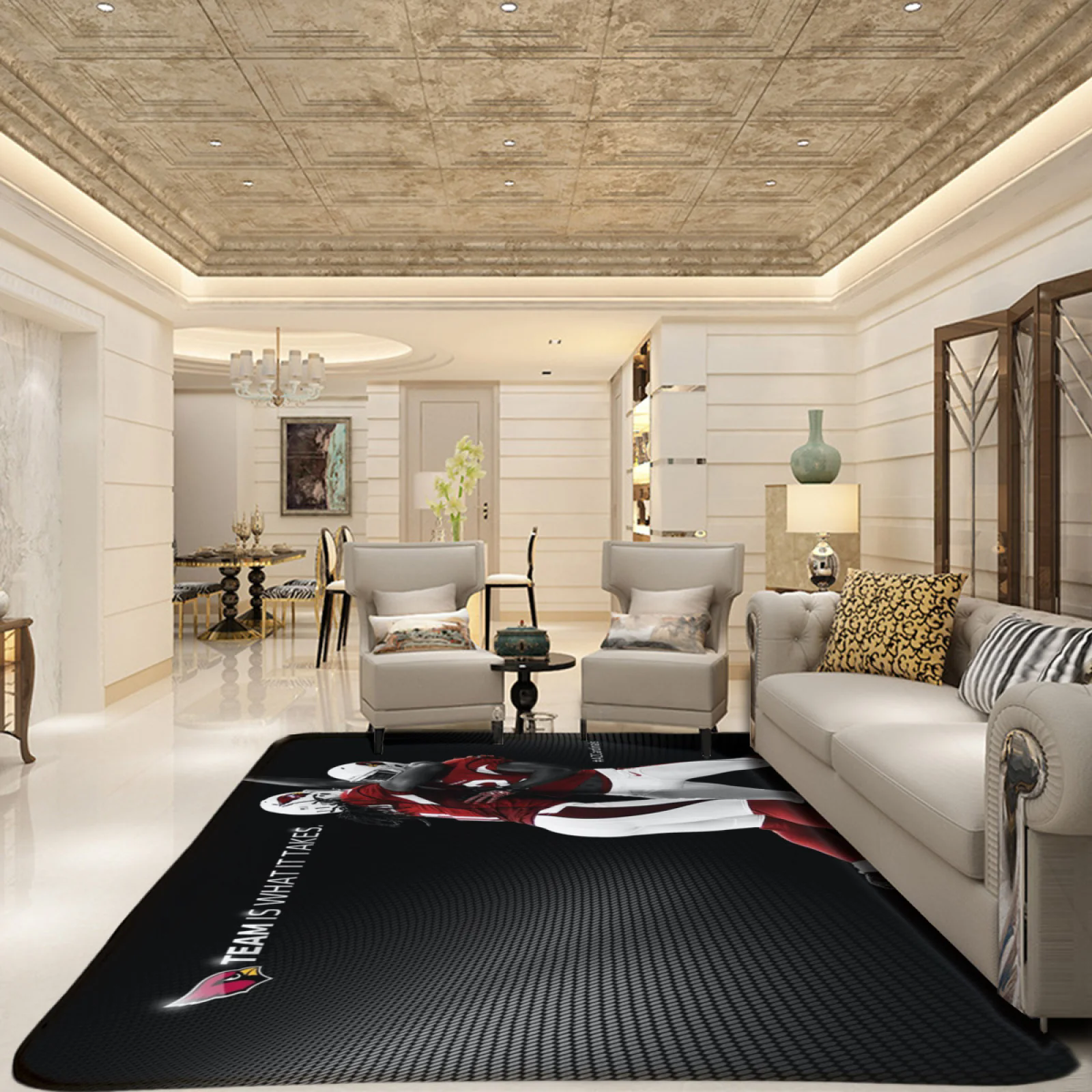 Arizona Cardinals Football Team Carpet Living Room Bedroom Mats Kitchen Bathroom Rugs