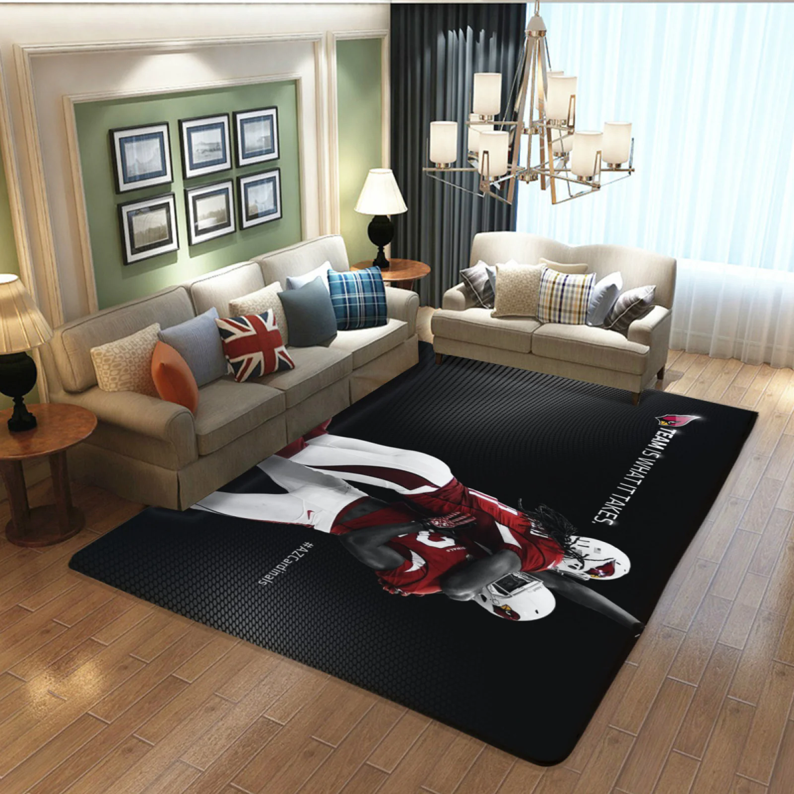 Arizona Cardinals Football Team Carpet Living Room Bedroom Mats Kitchen Bathroom Rugs