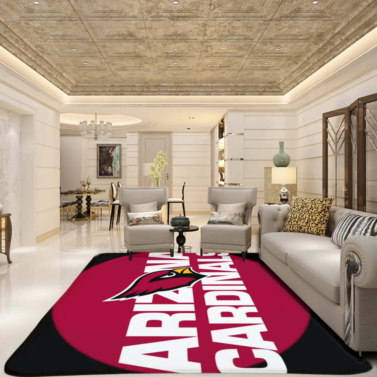 Arizona Cardinals Football Team Carpet Living Room Bedroom Mats Kitchen Bathroom Rugs