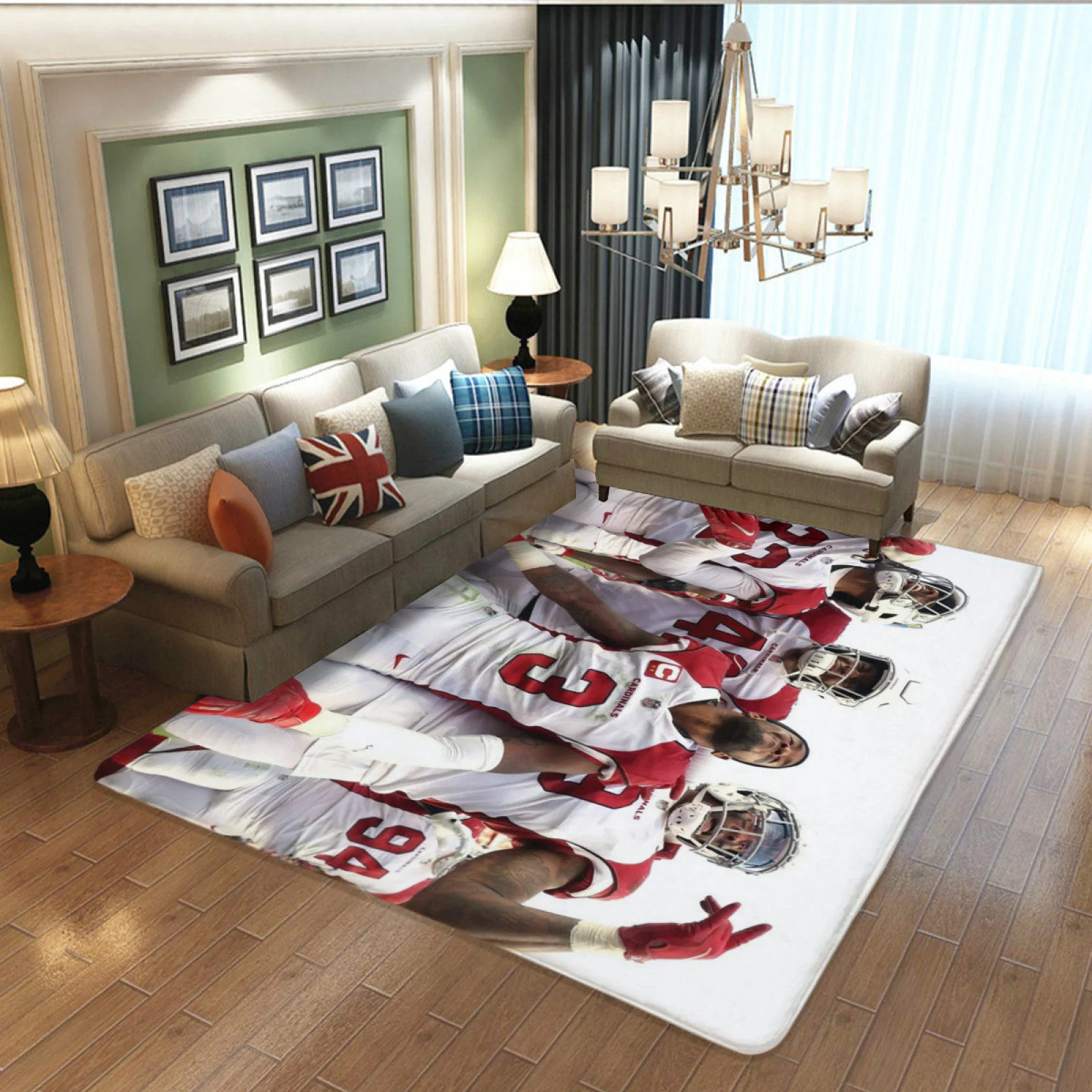 Arizona Cardinals Football Team Carpet Living Room Bedroom Mats Kitchen Bathroom Rugs