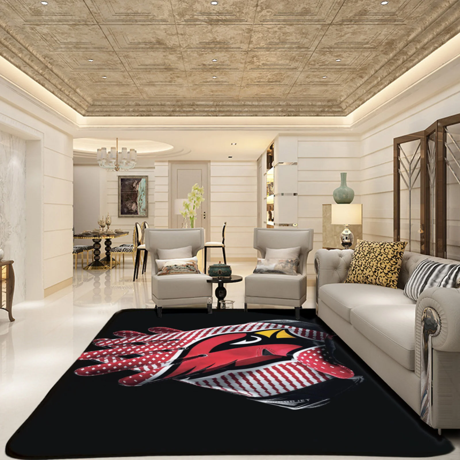 Arizona Cardinals Football Team Carpet Living Room Bedroom Mats Kitchen Bathroom Rugs