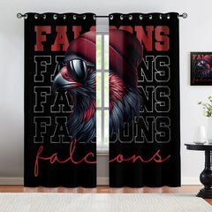 Atlanta Falcons Blackout Curtains Drapes For Window Treatment Set