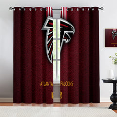 Atlanta Falcons Blackout Curtains Drapes For Window Treatment Set