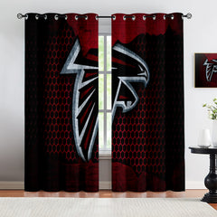 Atlanta Falcons Blackout Curtains Drapes For Window Treatment Set