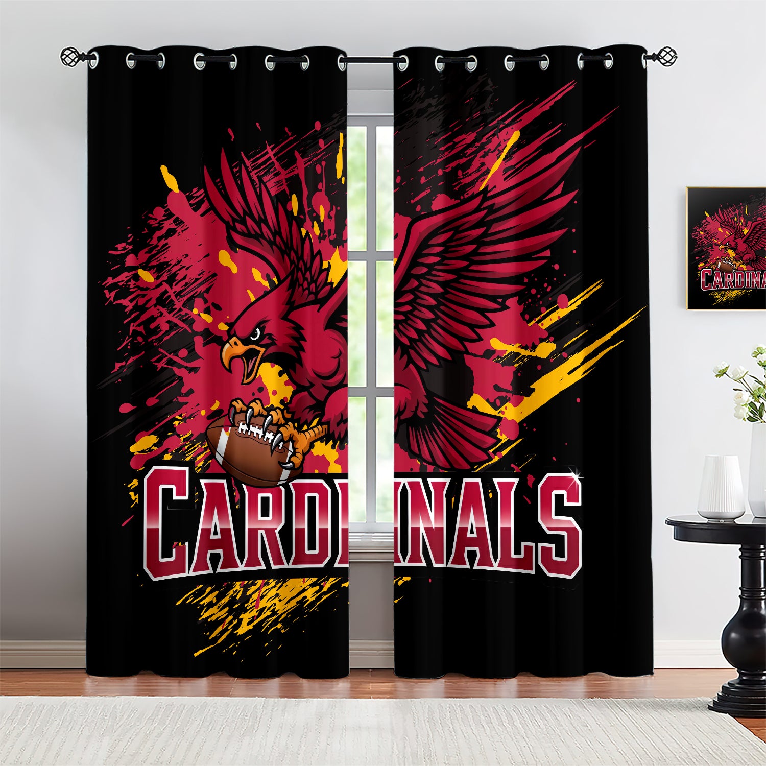 Atlanta Falcons Blackout Curtains Drapes For Window Treatment Set