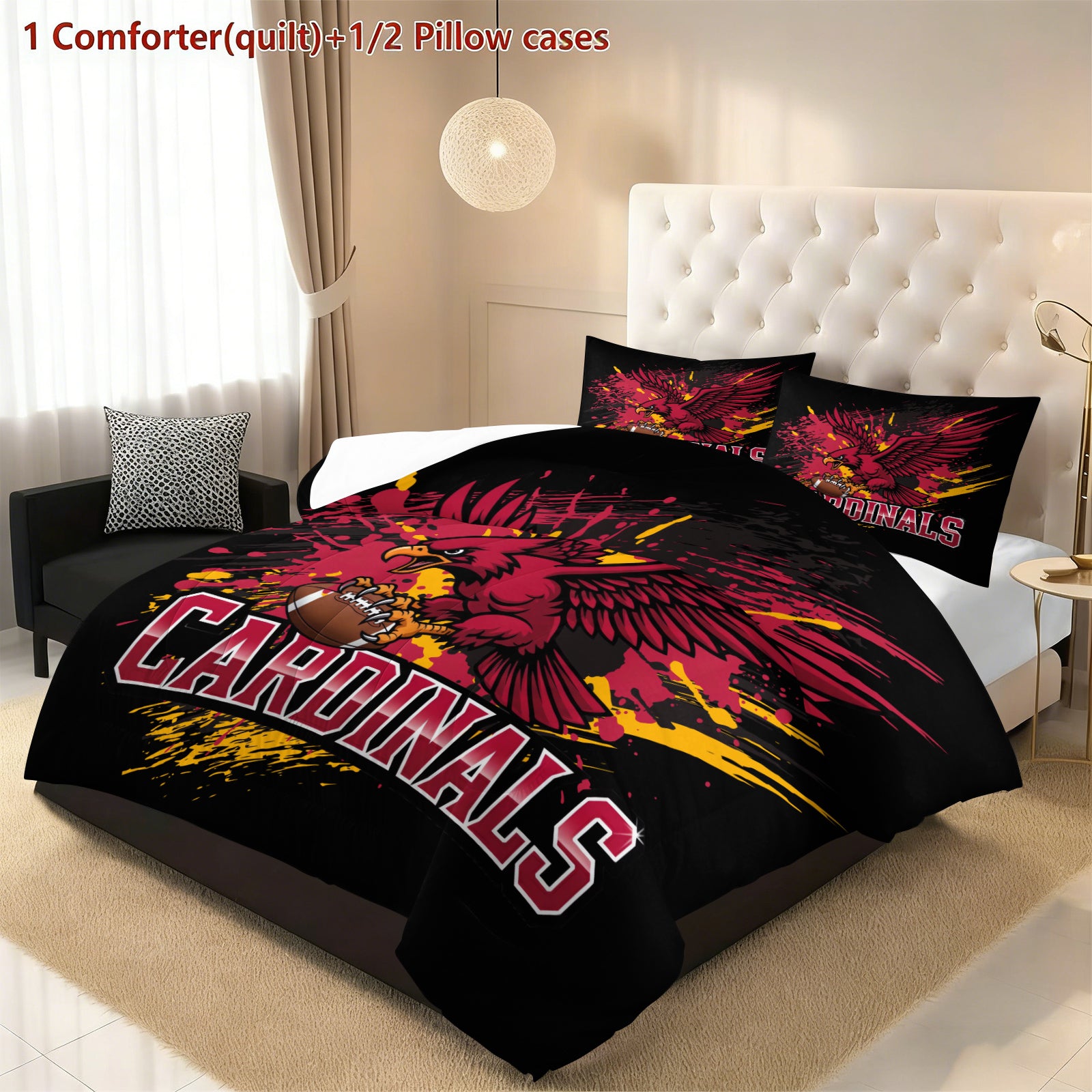 Atlanta Falcons Comforter Pillowcase Sets Blanket All Season Reversible Quilted Duvet