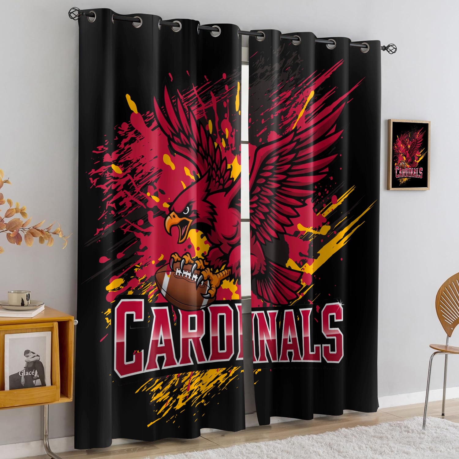 Atlanta Falcons Blackout Curtains Drapes For Window Treatment Set