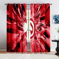 Atlanta Basketball Hawks Blackout Curtains Drapes For Window Treatment Set