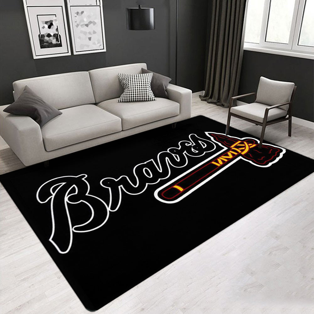 Atlanta Braves Carpet Living Room Bedroom Mats Kitchen Bathroom Rugs
