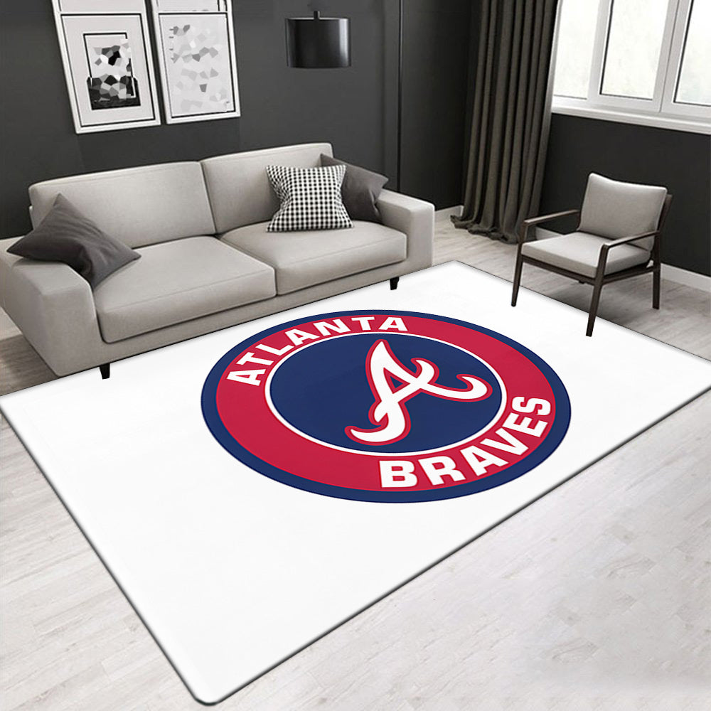 Atlanta Braves Carpet Living Room Bedroom Mats Kitchen Bathroom Rugs