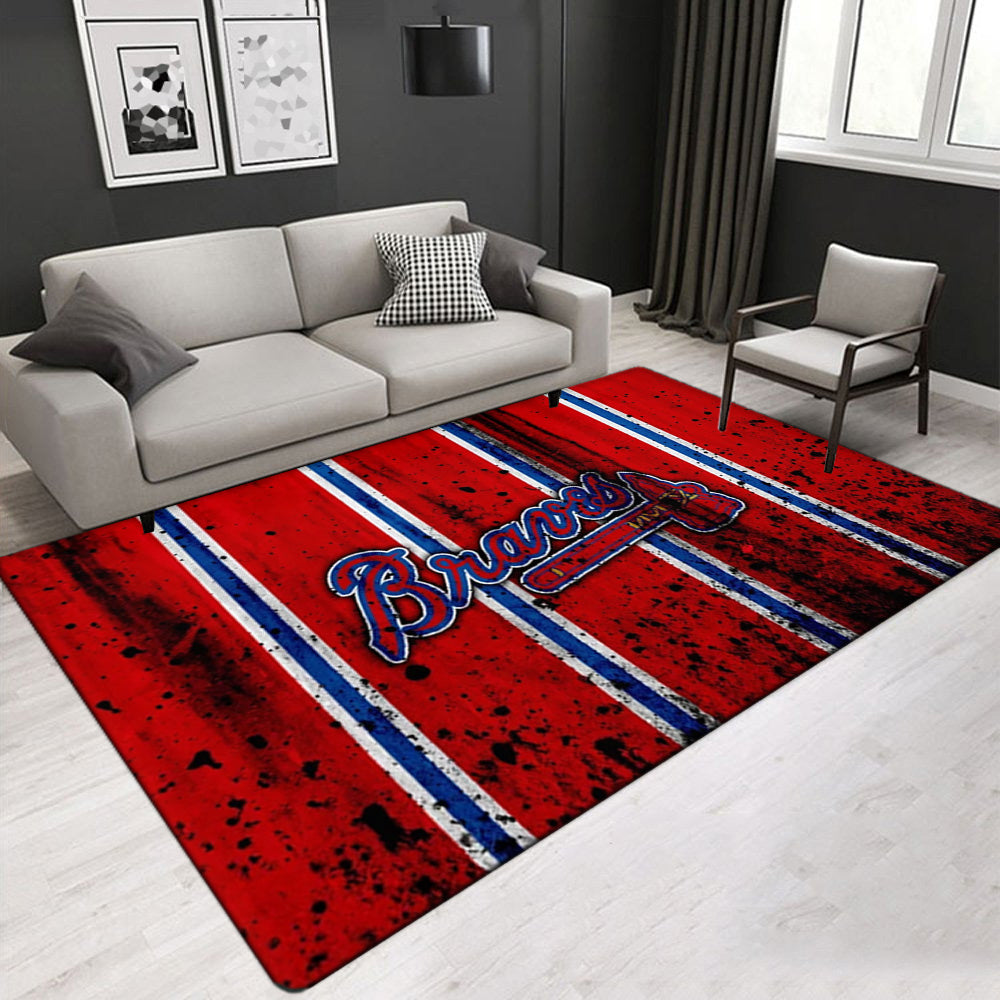 Atlanta Braves Carpet Living Room Bedroom Mats Kitchen Bathroom Rugs