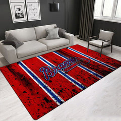 Atlanta Braves Carpet Living Room Bedroom Mats Kitchen Bathroom Rugs