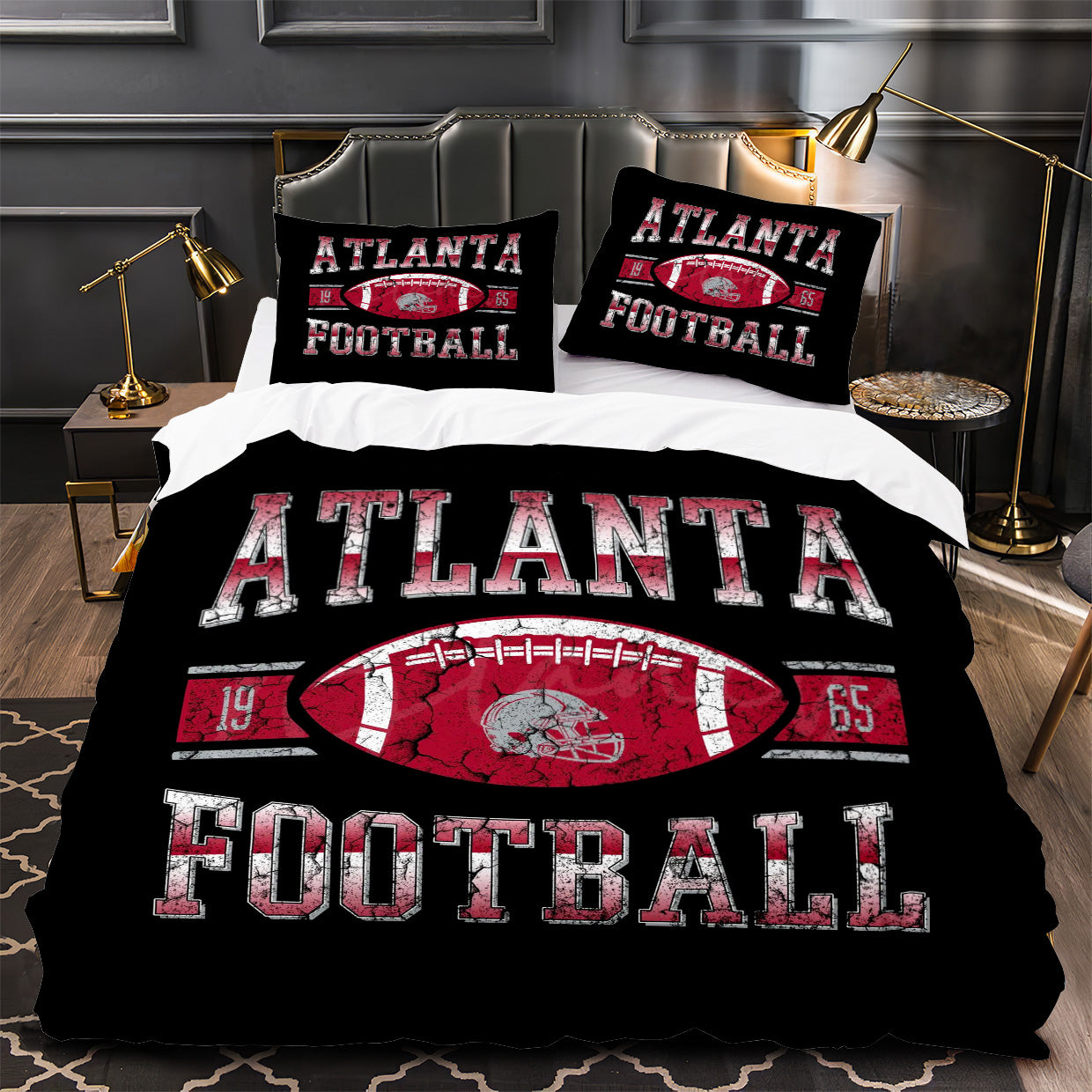 Atlanta Falcons Football Duvet Cover Quilt Case Pillowcase Bedding Set Without Filler