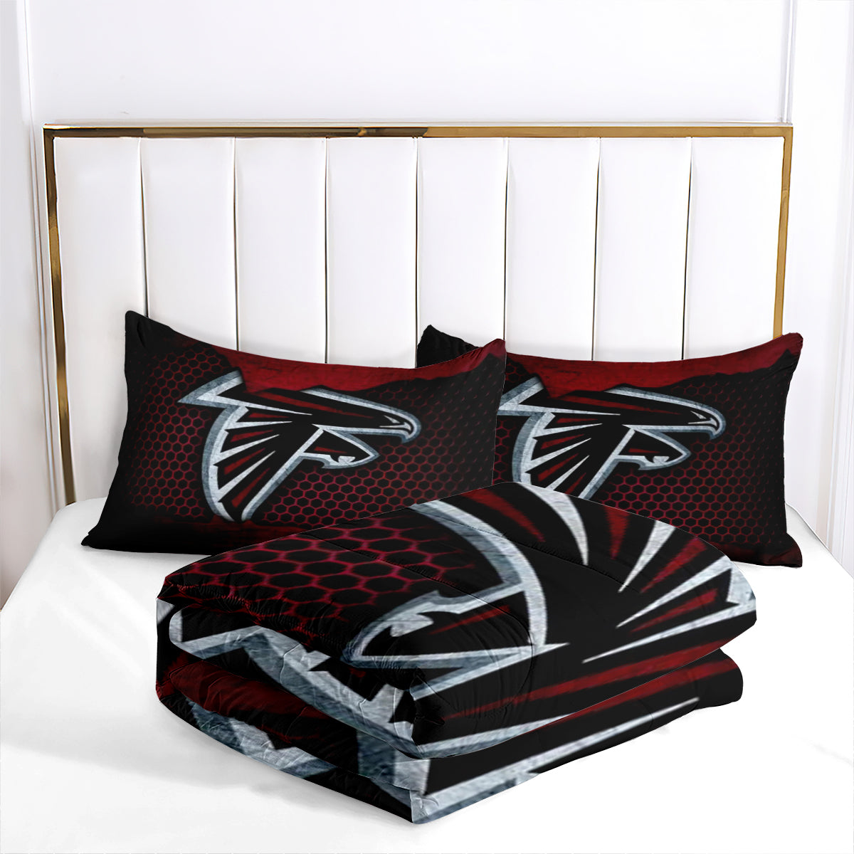 Atlanta Falcons Football Team Comforter Pillowcase Sets Blanket All Season Reversible Quilted Duvet