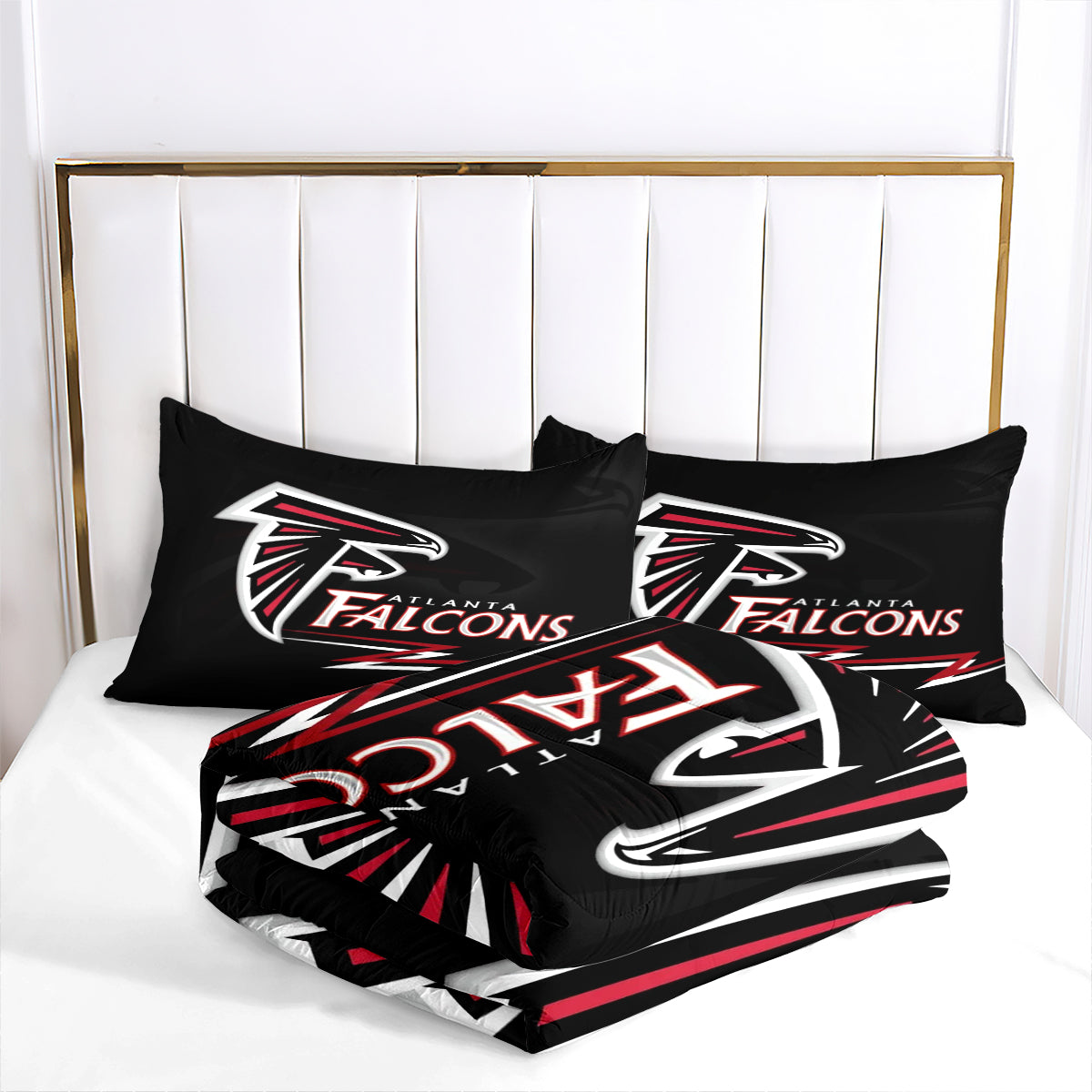 Atlanta Falcons Football Team Comforter Pillowcase Sets Blanket All Season Reversible Quilted Duvet