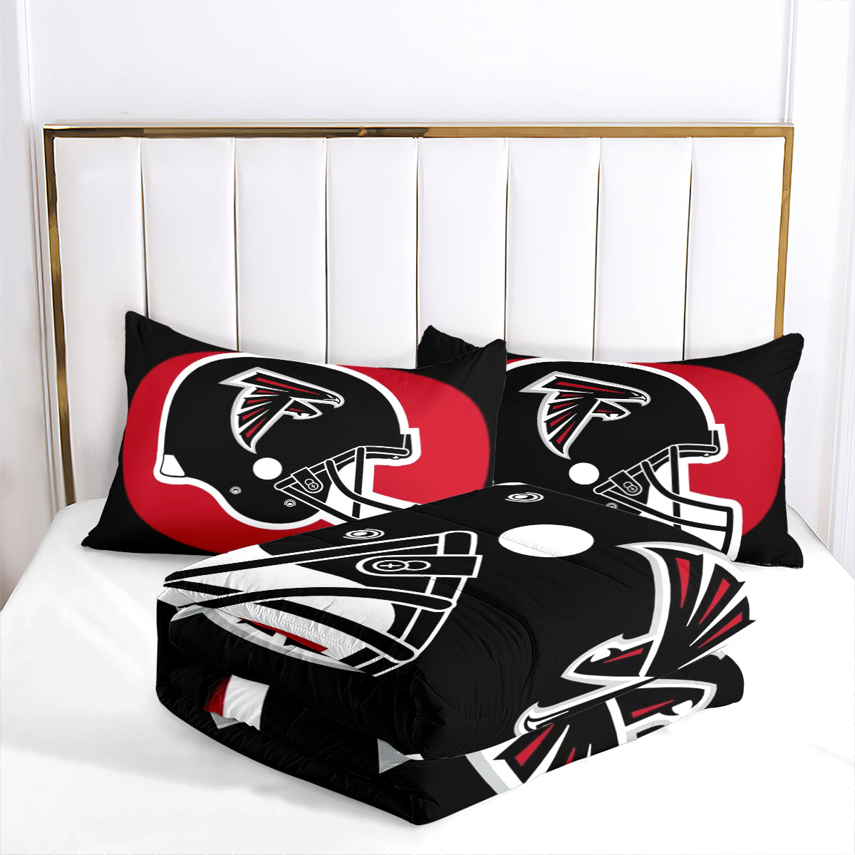 Atlanta Falcons Football Team Comforter Pillowcase Sets Blanket All Season Reversible Quilted Duvet